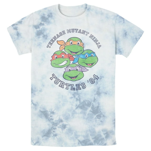 Men's Teenage Mutant Ninja Turtles Distressed Group '84  Graphic Tee White/Blue Small