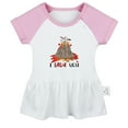 thumbnail image 1 of I Lava You Funny Dresses For Baby, Newborn Babies Skirts, Infant Princess Dress, 0-24M Kids Graphic Clothes (Pink Raglan Dresses, 6-12 Months), 1 of 4