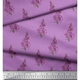 thumbnail image 3 of Soimoi Purple Cotton Poplin Fabric Madhabilata Floral Printed Craft Fabric by the Yard 42 Inch Wide, 3 of 3