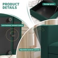 thumbnail image 6 of Ainfox 2 Amrest Backrest Module for Living Room, Adjustable Sofa Modular Sectional Couch with Storage, Green, 6 of 6