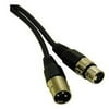 C2G 40061 Pro-Audio XLR Male to XLR Female Cable, Black (25 Feet, 7.62 Meters)