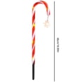 thumbnail image 2 of Candy Cane 1 adorno solar, 8 modos, lámpara solar para césped, decoración navideña (a 8 nieve), 2 of 9