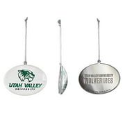 Fan Frenzy Gifts NCAA Utah Valley University Glass Ornament