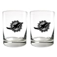 thumbnail image 1 of Great American Products Miami Dolphins 15oz. Legacy Rocks Glass Set, 1 of 3