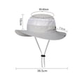 thumbnail image 7 of Bobasndm Sun Hat for Men/Women, Waterproof Wide Brim Bucket Hat with UV Protection,Hat for Fishing, Hiking, Garden, Beach, 7 of 7