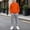 Orange, variant on BRGZLK 2 Piece Outfit for Teen Girls Boys Solid Color Long Sleeve Pullover Hooded Sweatshirt and Jogger Sweatpants Soft Comfort Tracksuit Fall Winter Outfits Dark Blue 12-13 Years