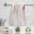 thumbnail image 6 of Coolnut Rose Gold Abstract Marble Hand Towels, Ultra Soft Absorbent Fingertip Bath Towels Breathable & Comfort Hand Towels for Bathroom Hotel, Gym and Spa 28"X 14"(2PCS), 6 of 6