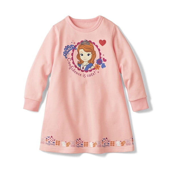 Disney princesa Bella Sirenita Ariel Alice niñas vestido primavera otoño A-line vestidos manga larga lindo dibujos animados niños ropa 24M (Tag90) Gao Jinjia LED