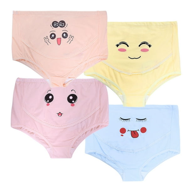 Large Adjustable Cute Panties, 4PCS Women High Waist Underwere, Hospital  Woman For Maternity Home 