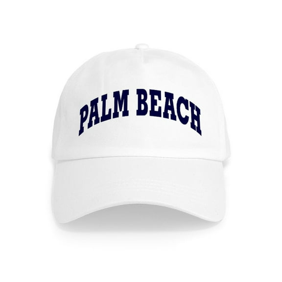 CafePress - PALM BEACH Cap - Adjustable 100% Brushed Unisex Casual Cotton Baseball Cap, Beige, 1