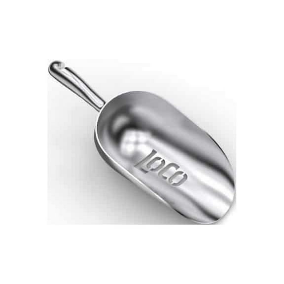 LoCo Cookers 58 oz Cast Aluminum Silver Scoop