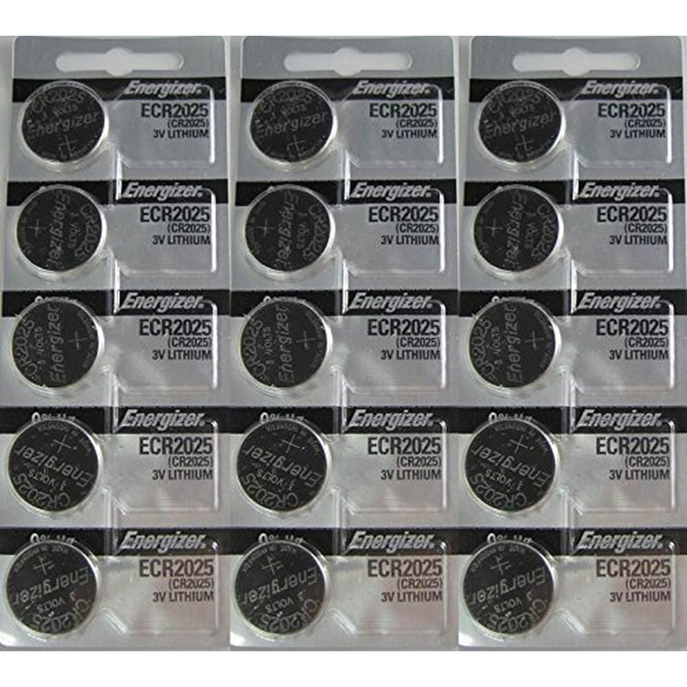 15 Energizer CR2025 Lithium 3v Batteries