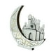thumbnail image 2 of Lámpara de mesa de madera con luz de luna y adorno de Ramadán, elegante lámpara de luna para Blanco, 2 of 9