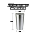 thumbnail image 3 of 16oz Double Wall Insulated Stainless Steel Vacuum Cup, 3 of 3