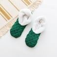 thumbnail image 2 of iHPH7 Slipper Socks Fuzzy Socks with Grips Womens Ankle Socks Soft Socks for Women Fuzzy Winter Socks for Women Fuzzy Grippy Socks Woman Lounge Socks Green One Size, 2 of 3