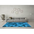 thumbnail image 3 of Ahgly Company Indoor Rectangle Abstract Light Blue Modern Area Rugs, 2' x 3', 3 of 4