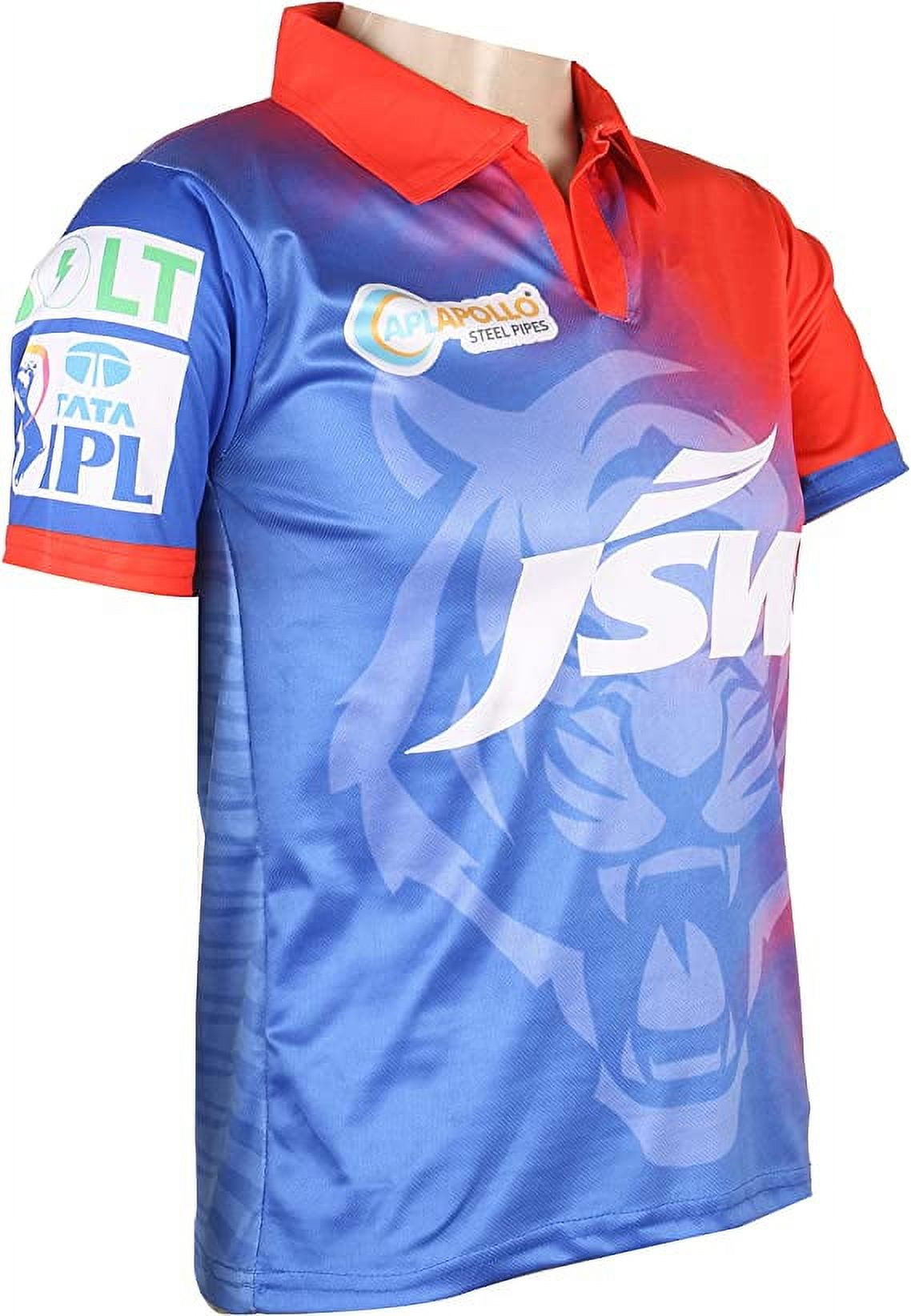 Buy GROWTALE Delhi Capitals 2022 IPL Jersey Half Sleeves (XX-Large, Blue)  at