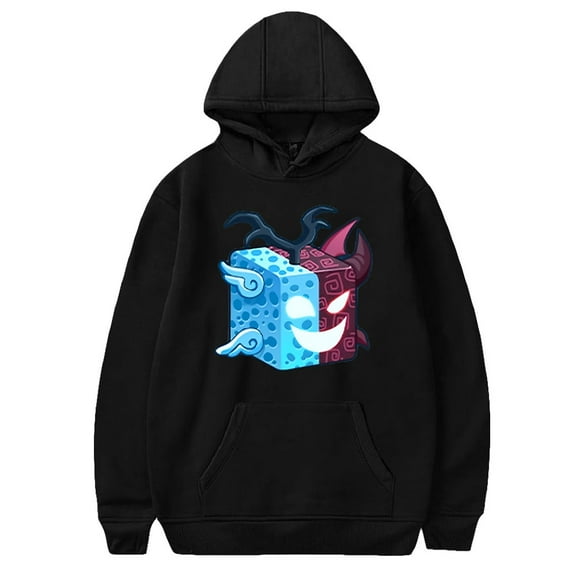 Blox fruits Men's and women's hoodies with trendy patterns, long sleeved hooded sportswear, streetwear