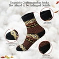thumbnail image 5 of Dyfzdhu Cotton Print Strip Middle Fashion Street Socks Stockings Girls Women Socks, 5 of 5