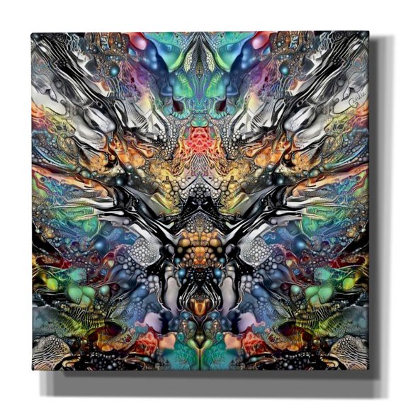 Epic Graffiti 'Poseidon' by Pedro Gavidia, Canvas Wall Art, 26"x26"