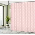 thumbnail image 5 of Ambesonne Blush Pink Shower Curtain, Grid Ornate with Stars, 69"Wx75"L, Blush and White, 5 of 5