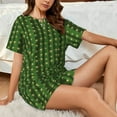 thumbnail image 6 of Womens Pajama Sets With Pocket, Cactus1 Lounge Sets Short Sleeve Sleepwear PJ Sets for Women, 6 of 6