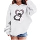 thumbnail image 1 of Sudadera con capucha y estampado de corazón de San Valentín, sudadera de manga larga para niños y niñas, chaqueta para niñas de talla mediana y grande., 1 of 7