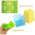 thumbnail image 5 of 24Pack 3 Inch Plastic Plant Pots,Square Seedling Nursery Pots Succulent Flower Planter Container with Saucers for Garden,Room,Office,Balcony Decor,Multicolor, 5 of 6