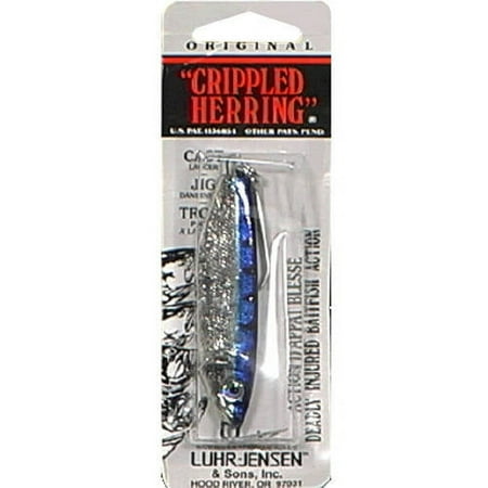 UPC: 0049762398543 | Luhr Jensen 4751-400-0306 Crippled Herring Spoon 3 3/4  4 oz Chrome