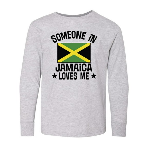 Inktastic Jamaican Vacation Someone in Jamaica Loves Me Long Sleeve Youth T-Shirt