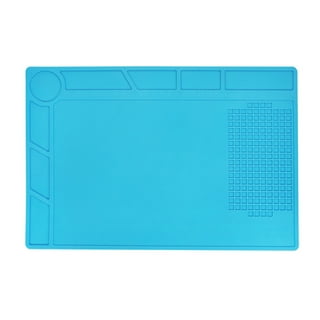 CPB Silicone Soldering Repair Mat, Heat Resistant Work Mat with Scale Rule  and Screw Position for Soldering Iron, Electronics, Computer, Cellphone 