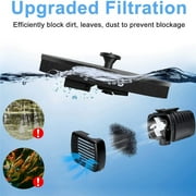 LINKPAL Solar Bird Bath Fountain Pump, Solar Fountain with 4 Nozzle, Free Standing Floating Solar Powered Water Fountain Pump for Bird Bath, Garden, Pond, Pool, Outdoor