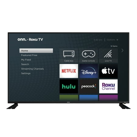 onn. 58" Class 4K UHD HDR Roku Smart LED TV (100018971)