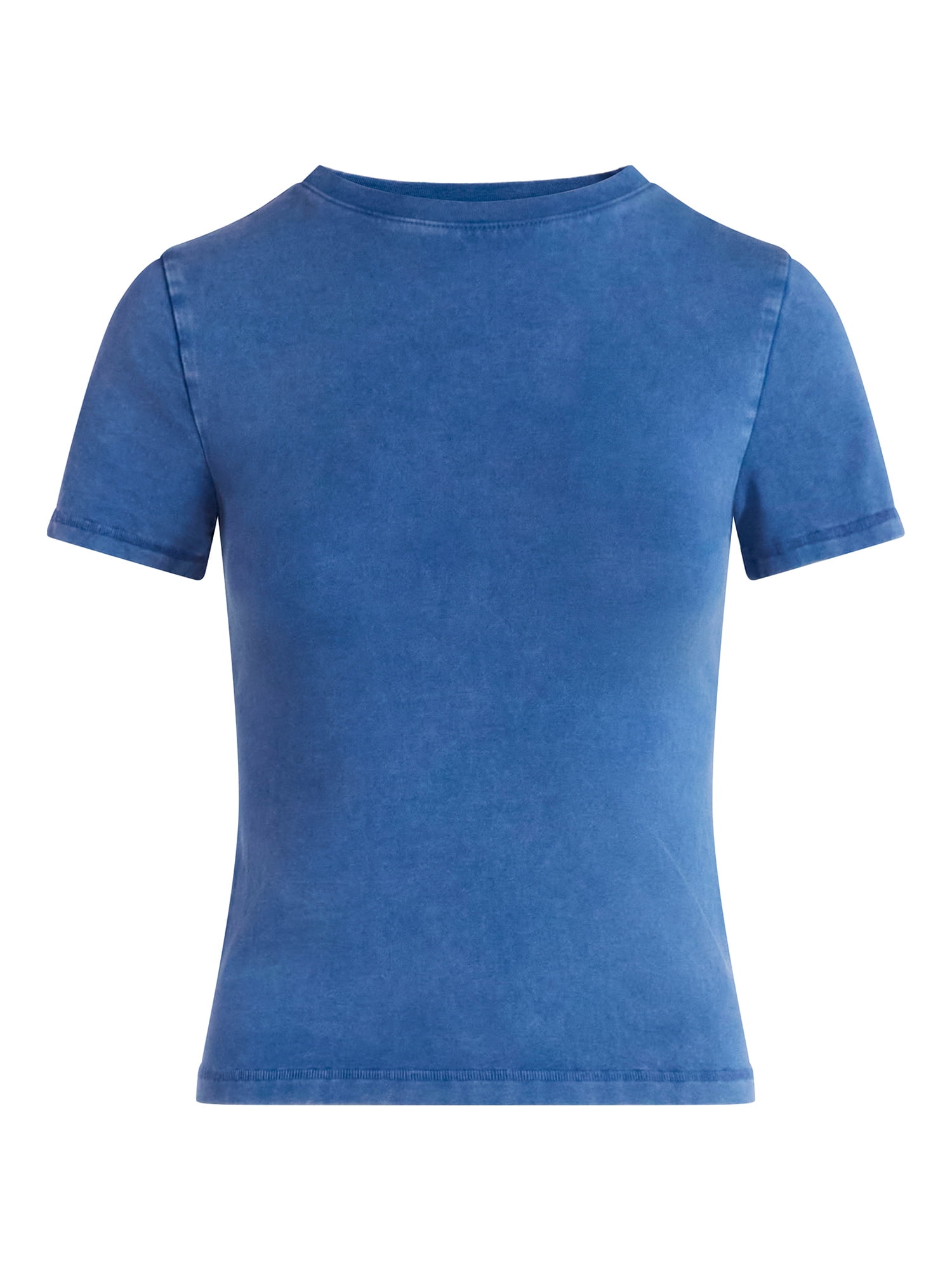 Scoop Women’s Stretch Cotton Blend Baby Tee with Short Sleeves, Sizes XS-XXL