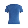 thumbnail image 5 of Scoop Women’s Stretch Cotton Blend Baby Tee with Short Sleeves, Sizes XS-XXL, 5 of 5