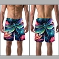 thumbnail image 3 of luoweisi Men's Beach Shorts Quick Dry Swim Trunks with Mesh Lining Dragonfly 2XL, 3 of 5