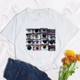 thumbnail image 3 of Camisetas divertidas góticas de los 90 para Mujer, Camisetas blancas y negras, Camisetas estampadas de estética, camiseta de manga corta de poliéster, 3 of 4