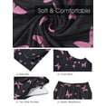 thumbnail image 5 of MINTREUS Valentine's Day Lounge Sets for Women Knit Short Sleeve Tops and Long Pants Soft Comfy Pajamas Set Oversized 2 Piece Outfits S-4X, 5 of 8