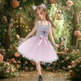 thumbnail image 5 of MEZZALL Halloween Hallowmas Square Collar Spaghetti Girls Adorable Koala Dress For Kids Cute Cartoon Party Dress For Stage Performance Festival Dress Toddler Relaxed Fit Child Sundress, 5 of 9