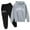Grey, variant on Kiijoy Toddler Boys Sweatsuit Los Angeles Print Hoodie Sweatpants Unisex Outfits, Sizes 3-4T