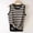 *Black, variant on ClodeEU Women's Striped Crew Neck Tank Top, Casual Sleeveless Knit Blouse for Summer Beige,Womens Plus L