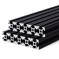 thumbnail image 7 of 250mm T Type 2020 Aluminum Extrusion Profile European Standard Anodized Linear Rail Guide (4PCS 250mm (9.84inch), Black), 7 of 7