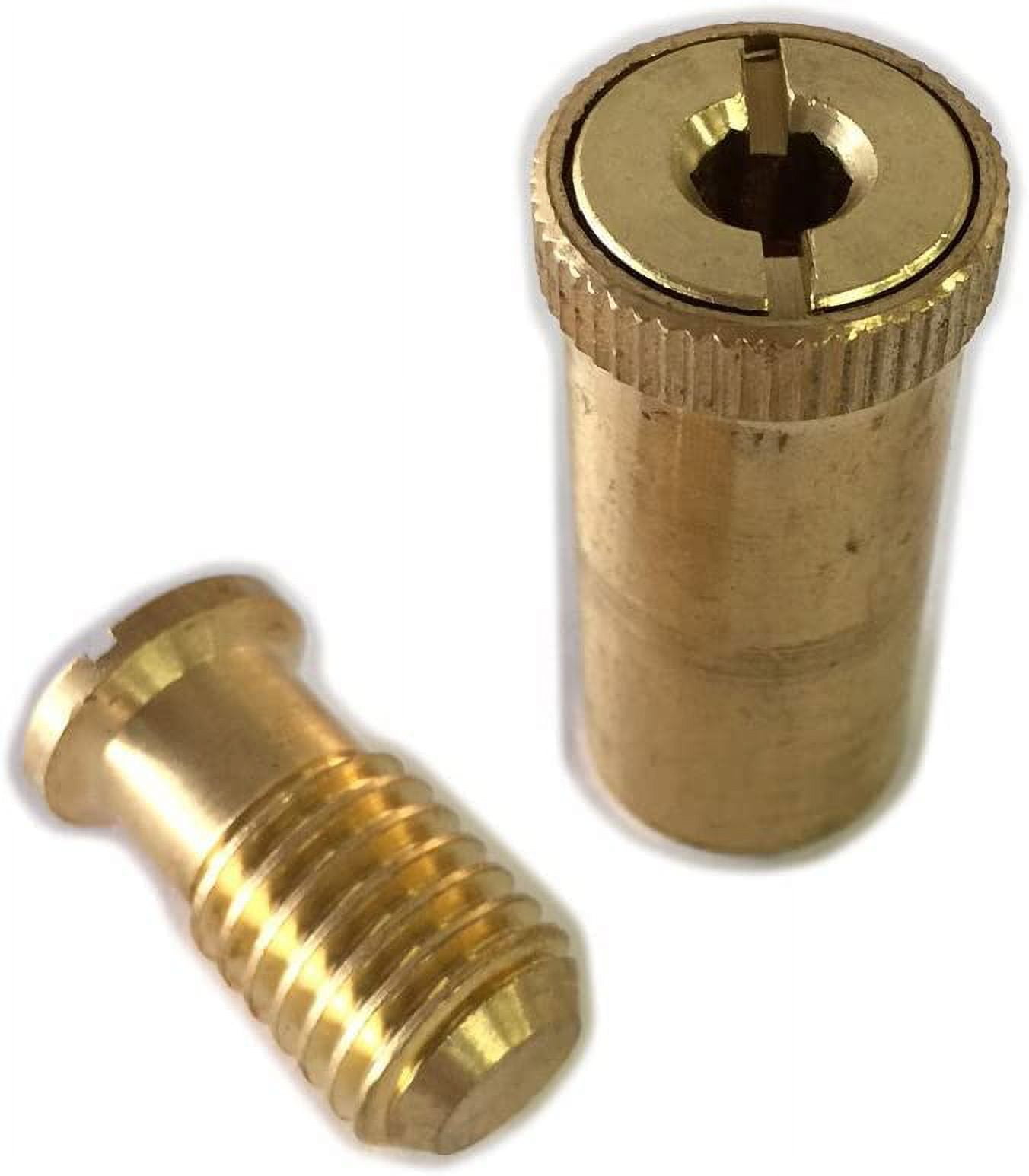 WaterWarden Brass Anchors for Installing Inground Pool Safety Rectangle Covers, 10 Pack
