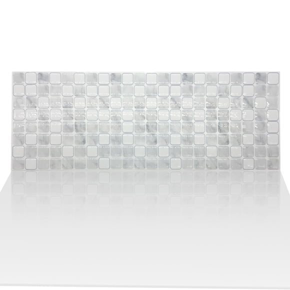 Sumhomie Autocollant Mural en Résine Imperméable Autocollant Mosaïque 3D Carrelage Art DIY