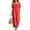A-Red, variant on Summer Womens Dress Off Shoulder Ruffled Neckline Short Sleeve & Side Pockets Maxi Dress