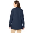 thumbnail image 2 of Woman Within Plus Size Long-Sleeve Pointelle Cardigan Sweater, 2 of 6