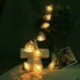 thumbnail image 3 of Guirnalda de luces LED de color blanco cálido de 1 m y 2 m, iluminación navideña, guirnalda de luces de hadas para decoración de fiestas de bodas y Año Nuevo, 3 of 5