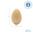 thumbnail image 2 of Varnished Wooden Easter Egg Ornaments 2 inch, Pack of 250 Wooden Eggs for Crafts, Easter Egg Hunt Supplies, Craft Eggs, by Woodpeckers, 2 of 6