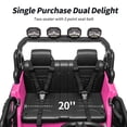 thumbnail image 3 of Hikiddo 2-Seater Ride on Car Truck, 24V 4WD Ride on Toy Electric Car for Kids Boys w/Remote, Bluetooth - Pink, 3 of 10