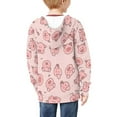 thumbnail image 6 of Xoenoiee Pink Pig Kids Hoodies Zip Up Jacket with Pocket for Boys Girls 6-7 Years Teens Long Sleeve Hooded Sweatshirt Fall Winter Active Wear Athletic Coat, 6 of 7
